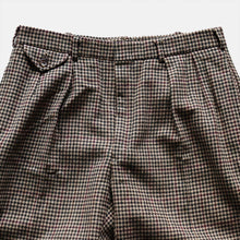 Load image into Gallery viewer, 1990's "RALPH RAULEN" HOUND'S TOOTH WOOL SLACKS (W32×L30 / GOOD CONDITION)