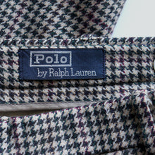 Load image into Gallery viewer, 1990's "RALPH RAULEN" HOUND'S TOOTH WOOL SLACKS (W32×L30 / GOOD CONDITION)