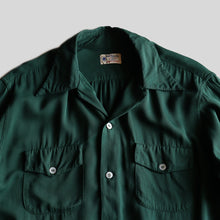 画像をギャラリービューアに読み込む, 1950's "VAN HEUSEN" RAYON BOX SHIRT (SZ LARGE / GOOD CONDITION)
