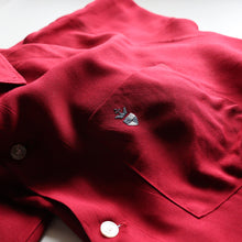 Load image into Gallery viewer, ~1960's "BALSAM" RAYON BOX SHIRT (SZ XL / BIG SIZE / MINT CONDITION)