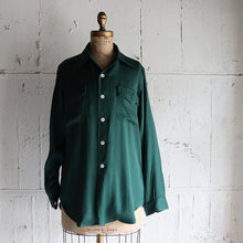 Load image into Gallery viewer, 1950's "CHARMELLA BY ENRO" L/S GABARDINE SHIRT (SZ MEDIUM / GOOD CONDITION)