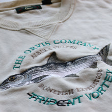 画像をギャラリービューアに読み込む, 1990's "ORVIS" COTTON SWEAT SHIRT (SZ MEDIUM / BONE FISH / ECRU )