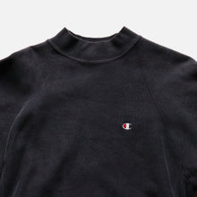 Load image into Gallery viewer, 1990's "CHAMPION" MOCK NECK REVERSE WEAVE (SZ XL / BLACK / MINT CONDITION)