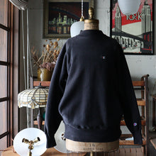 Load image into Gallery viewer, 1990's "CHAMPION" MOCK NECK REVERSE WEAVE (SZ XL / BLACK / MINT CONDITION)