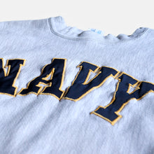 画像をギャラリービューアに読み込む, 1980's "U.S.N" REVERSEWEAVE SWEAT SHIRT (SZ LARGE / PATCHWORK)