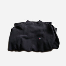 Load image into Gallery viewer, 1990's "CHAMPION" MOCK NECK REVERSE WEAVE (SZ XL / BLACK / MINT CONDITION)