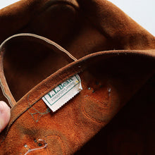 画像をギャラリービューアに読み込む, 1980's "L.L.BEAN" BROWN SUEDE LEATHER  TOTE