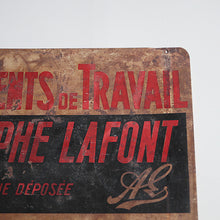 Load image into Gallery viewer, VINTAGE "ADOLPH LAFONT" HOLO SIGN