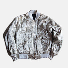Load image into Gallery viewer, 1950's VELVET SOUVENIR JACKET WHITE TIGER (SZ XL)