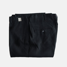 Load image into Gallery viewer, DEAD STOCK 1960's BLACK TAPARED SLACKS (SZ W34×L30)