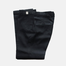 Load image into Gallery viewer, DEAD STOCK 1960's BLACK TAPARED SLACKS (SZ W34×L30)