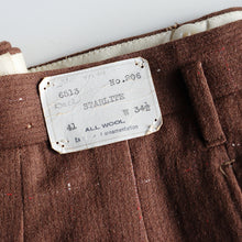 画像をギャラリービューアに読み込む, 1950's WOOL NEP SLACKS (W34×L30 / DEADSTOCK / AS IS CONDITION)