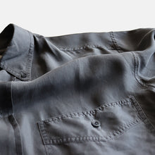 Load image into Gallery viewer, OLD SILK SHIRT (SZ LARGE / CHARCOAL)