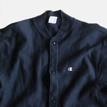 画像をギャラリービューアに読み込む, 1990&#39;s &quot;CHAMPION&quot; REVERSE WEAVE SNAP CARDIGAN (LARGE) NAVY
