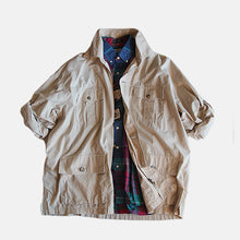 Load image into Gallery viewer, "THE J.PETERMAN COMPANY" COTTON POPLIN SAFARI SHIRT (X-LARGE)