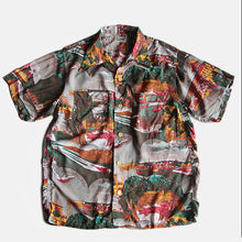 Load image into Gallery viewer, 1950's PICTURE PATTERN S/S RAYON SHIRT (MEDIUM) MINT CONDITION