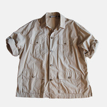 Load image into Gallery viewer, "THE J.PETERMAN COMPANY" COTTON POPLIN SAFARI SHIRT (X-LARGE)