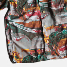 Load image into Gallery viewer, 1950's PICTURE PATTERN S/S RAYON SHIRT (MEDIUM) MINT CONDITION