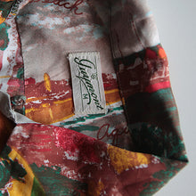 Load image into Gallery viewer, 1950's PICTURE PATTERN S/S RAYON SHIRT (MEDIUM) MINT CONDITION