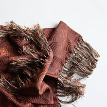 画像をギャラリービューアに読み込む, 1950's RAYON FRINGE STOLE (GOOD CONDITION)