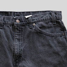 画像をギャラリービューアに読み込む, 1990's "LEVI'S" 550 BLACK DENIM SHORTS (W34 L00 / GOOD CONDITION)