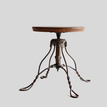 Load image into Gallery viewer, ANTIQUE COPPER TWISTED WIRE STOOL