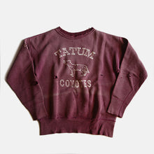 Load image into Gallery viewer, 1950's FADED COTTON SWEAT SHIRT WITH BACK GAZETTE (SMALL)