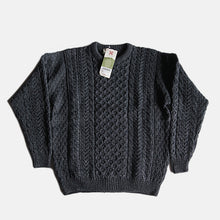 画像をギャラリービューアに読み込む, N.O.S "CARRAIGDONN" FISHERMAN SWEATER (MEDIUM) MADE IN IRELAND