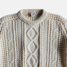 画像をギャラリービューアに読み込む, OLD FISHERMAN WOOL SWEATER (MADE IN IRELAND) SZ MEDIUM