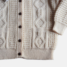 画像をギャラリービューアに読み込む, N.O.S VINTAGE "BONNER OF IRELAND" ALAN KNIT BUTTON UP CARDIGAN (LARGE)