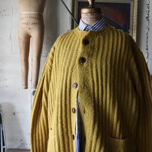 画像をギャラリービューアに読み込む, VINTAGE FISHERMAN WOOL CARDIGAN (SZ ABOUT LARGE / VERY GOOD CONDITION)