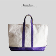 Load image into Gallery viewer, 1980's "L.L.BEAN" CANVAS TOTE BAG (SZ LARGE / PURPLE / GOOD CONDITION)