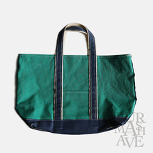 画像をギャラリービューアに読み込む, 1980's "L.L.BEAN" DELUXE TOTE (NAVY×GREEN / MINT CONDITION)