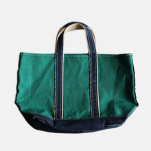 画像をギャラリービューアに読み込む, 1980's "L.L.BEAN" DELUXE TOTE (NAVY×GREEN / MINT CONDITION)