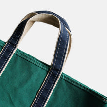 画像をギャラリービューアに読み込む, 1980's "L.L.BEAN" DELUXE TOTE (NAVY×GREEN / MINT CONDITION)