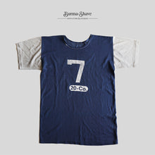 画像をギャラリービューアに読み込む, "U.S.N.A" ATHLETIC TWO TONE T-SHIRT (SZ ABOUT LARGE / AROUND 1960's / GOOD CONDITION)