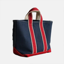 画像をギャラリービューアに読み込む, 1980's "L.L.BEAN" DELUXE TOTE (SZ MEDIUM / NAVY×RED / NEAR DEADSTOCK)