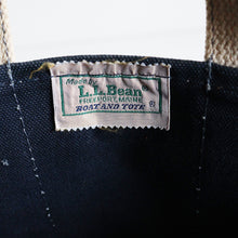 画像をギャラリービューアに読み込む, 1980's "L.L.BEAN" DELUXE TOTE (SZ MEDIUM / NAVY×RED / NEAR DEADSTOCK)