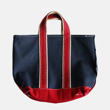 画像をギャラリービューアに読み込む, 1980's "L.L.BEAN" DELUXE TOTE (SZ MEDIUM / NAVY×RED / NEAR DEADSTOCK)