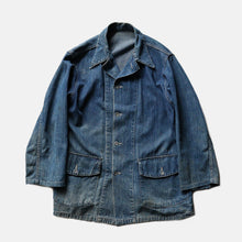 画像をギャラリービューアに読み込む, 1940's "U.S.ARMY" DENIM CHORE JACKET (SZ MEDIUM / AS IS CONDITION)