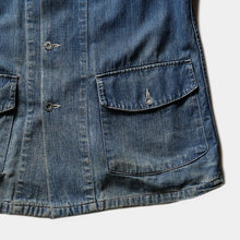 画像をギャラリービューアに読み込む, 1940's "U.S.ARMY" DENIM CHORE JACKET (SZ MEDIUM / AS IS CONDITION)