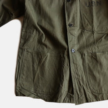 Load image into Gallery viewer, 1940's "U.S.N" H.B.T UTILITY JACKET (NON WASH / SZ 36)