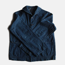 Load image into Gallery viewer, 1940's "U.S.NAVY" SHAWL DENIM JACKET (SZ 38 MEDIUM) MINT CONDITION