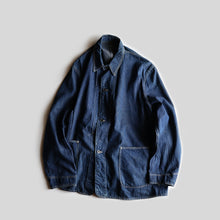 画像をギャラリービューアに読み込む, WW2 ERA DENIM COVERALL (SZ ABOUT40 / BLACK LACQUER / MINT CONDITION)