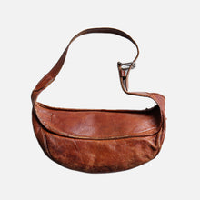 画像をギャラリービューアに読み込む, 1950's~ LEATHER WAIST BAG (MADE IN ENGLAND / RARE STYLE)