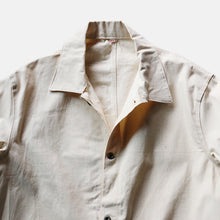Load image into Gallery viewer, 〜1940's TWO POCKET CHORE JACKET (SZ LARGE / IVORY / DEADSTOCK)