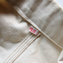 Load image into Gallery viewer, 〜1940's TWO POCKET CHORE JACKET (SZ LARGE / IVORY / DEADSTOCK)