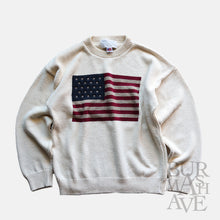 画像をギャラリービューアに読み込む, 1990's "LIMITED EDITION LTD" AMERICAN FLAG COTTON SWEATER (SZLARGE / MADE IN USA)