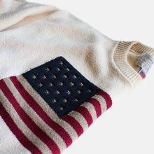 画像をギャラリービューアに読み込む, 1990's "LIMITED EDITION LTD" AMERICAN FLAG COTTON SWEATER (SZLARGE / MADE IN USA)