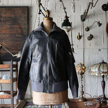 Load image into Gallery viewer, VINTAGE "WEST GERMAN AIR FORCE" LEATHER JACKET (SZ MEDIUM / GOOD CONDITION)